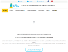 Tablet Screenshot of cle-des-arts.com